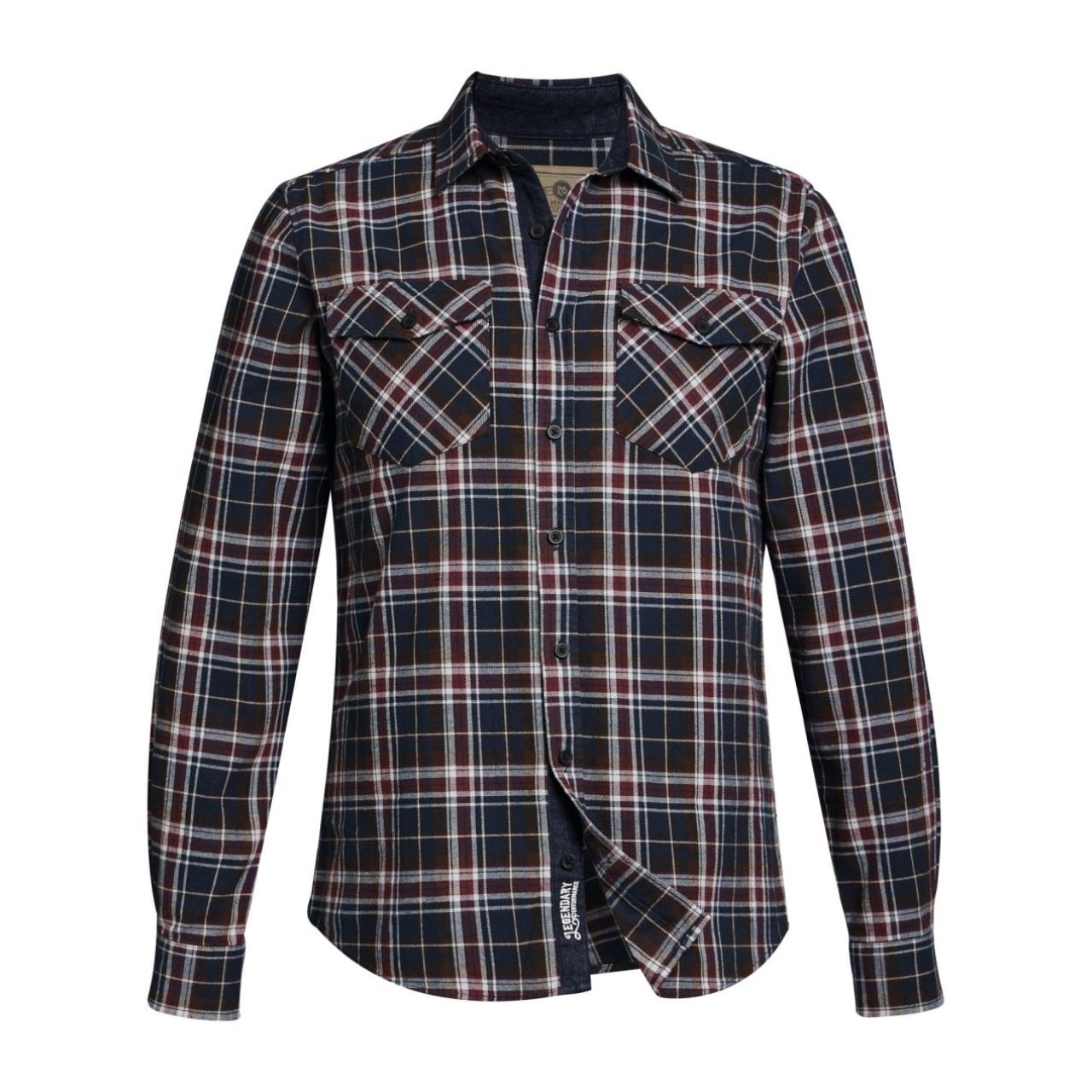 100010428_Stihl_Hemd PLAID FLANNEL Blau_Rot_04214001256